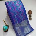 Buy Banarasi Firozi Brocade Silk Saree For Women thumb 5