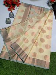  Banarasi Semi Katan Silk Saree For Women