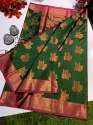 Buy Fancy Banarasi Semi Katan Silk Saree thumb 1