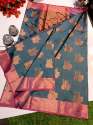 Buy Fancy Banarasi Semi Katan Silk Saree thumb 2