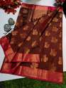 Buy Fancy Banarasi Semi Katan Silk Saree thumb 3