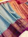 Buy Fancy Banarasi Tissue Zigzag Saree thumb 4