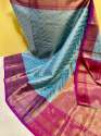 Buy Fancy Banarasi Tissue Zigzag Saree thumb 7