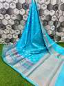 Buy Fancy Warm Silk Dyeable Banarasi Saree thumb 1