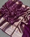 Katan Warm Silk Dyeable Saree For Women thumb 2