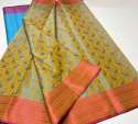 New Collection Banarasi Firozi Brocade Silk Saree thumb 1