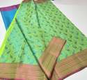 New Collection Banarasi Firozi Brocade Silk Saree thumb 4