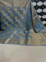 New Fancy Semi Katan Silk Saree For Women thumb 1