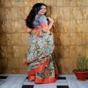 Cotton silk saree thumb 3