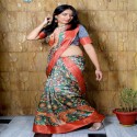 Cotton silk saree thumb 4