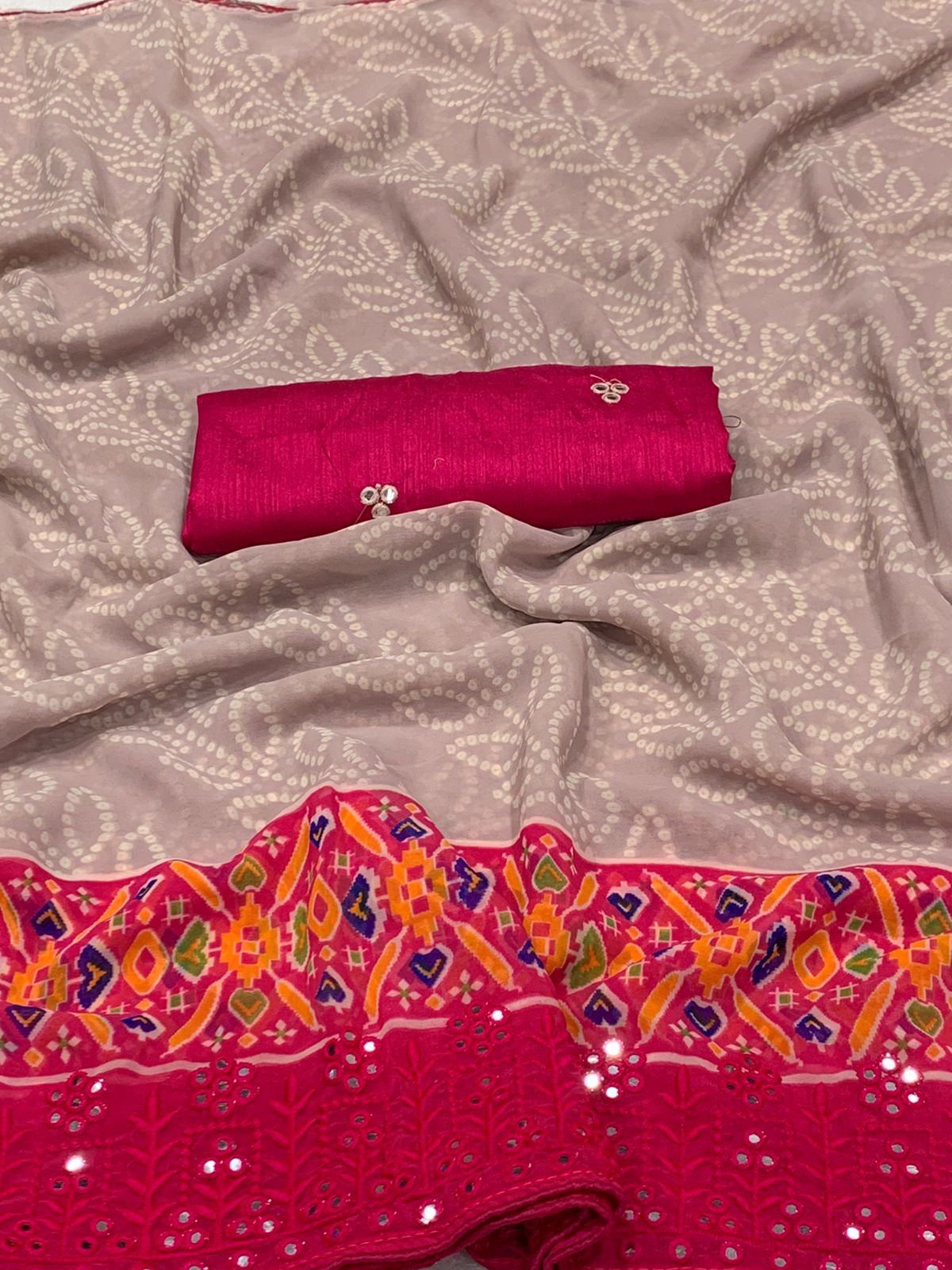 Georgette saree by rv fashion