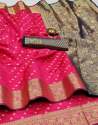 Maakhi Designer Jacquard Silk Saree With Blouse thumb 1