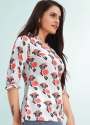 Cotton casual printed top thumb 1