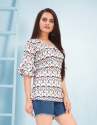 Designer printed cotton top  thumb 1