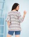 Designer printed cotton top  thumb 3