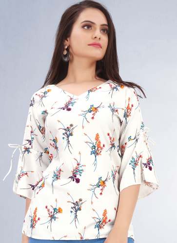 Digital print multi color top