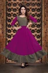 Fabirc magnetic wine color maxi dress