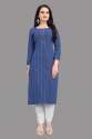 Blue cotton kurti