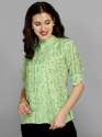 Green western wear shirt