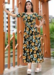 Multi Color Designer One Piece Dress