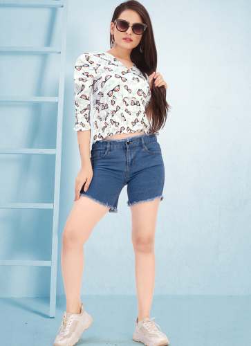 Multi color designer polyester top