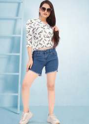 Multi color designer polyester top