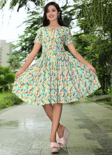 multi color mix dress