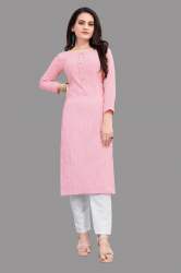 Pink cotton kurti