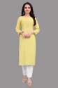 yellow-cotton-kurti