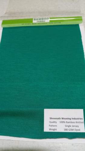 100% Bamboo Knitted single jersey  by the yarn guru india inc