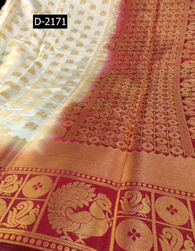 Designer Butta Work Moonga Silk Saree