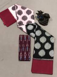 Fancy Exclusive Ikat Linen Saree 