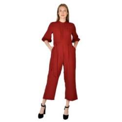 Designer Plain Red Jumpsuit 