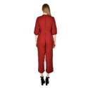 Designer Plain Red Jumpsuit  thumb 1