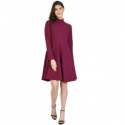 mock-neck-solid-flared-full-sleeve-dress