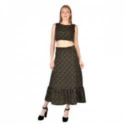 Trendy Floral Skirt with Top set