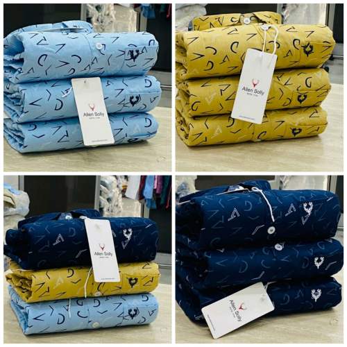Allen Solly Branded Mens Twill Cotton Shirt 