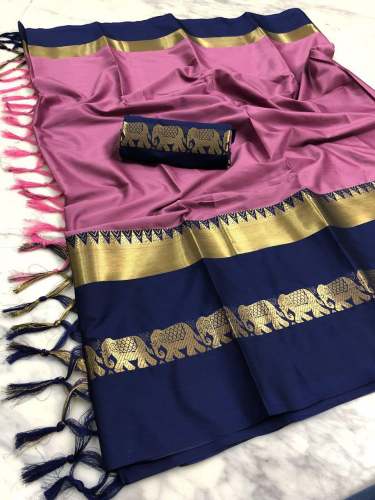 Cotton Silk saree by Woofy Fab