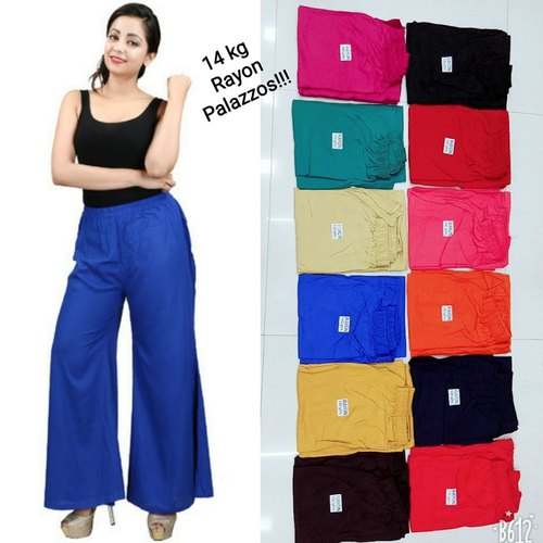 casual wear Plain rayon Palazzo Pant 