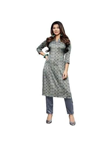 Ladies Silk Kurti Set With Pant  by Fiyona Fashion Hub