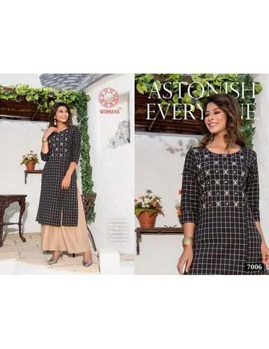 Small Checks Designer Kurti With Palazzo pant 