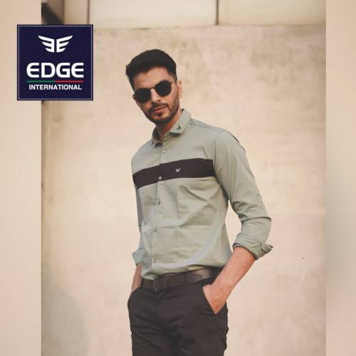Mens Grey Formal Shirt by Edge international