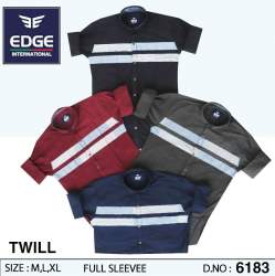 Twill Strip Designer Shirt by Edge international