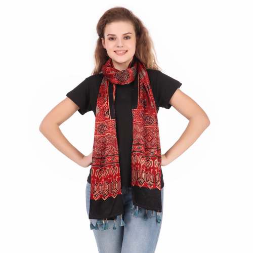 Ajrak Mashru Stole 