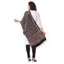Ajrakh Block Printed Mashru Silk Stole for Girls thumb 1