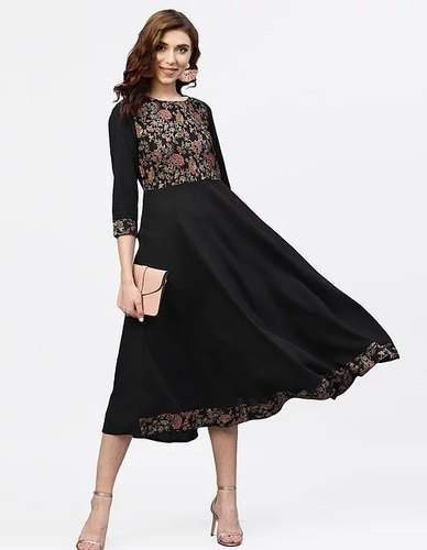 Black Western Frock 