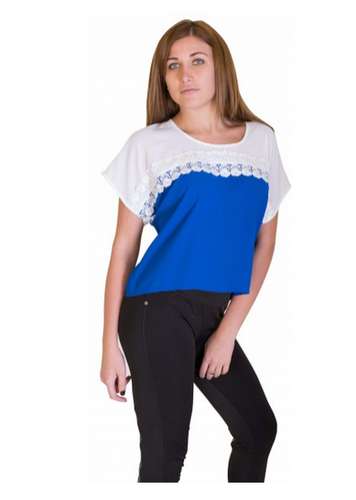 Round neck Cotton Short Top 