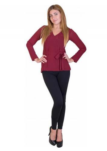 V neck Short Western top 