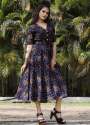 blue-fit-and-flair-heavy-gorgette-western-dresses