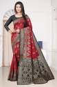 Lichi silk saree with Rich pallu thumb 3